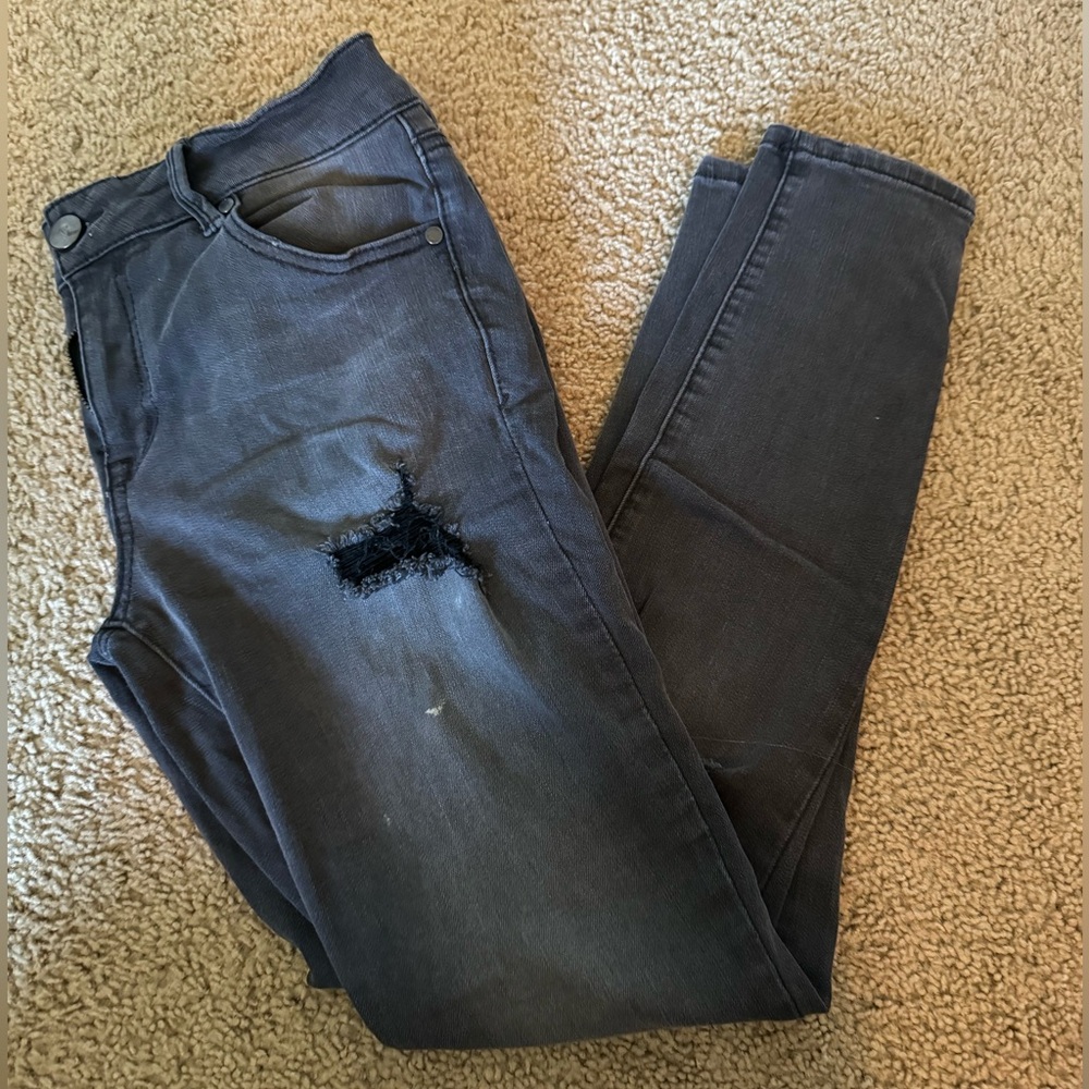 Distressed jeans